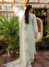 Kahf Premium Luxury Embroidered Lawn 3 Piece Unstitched Suit KHF24L KLE-1A